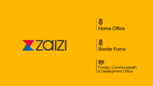 Zaizi, Home Office, Border force and FCDO logos