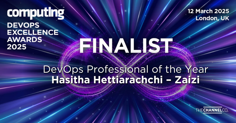 Hasitha nominated for the 'DevOps Professional of the Year’ award